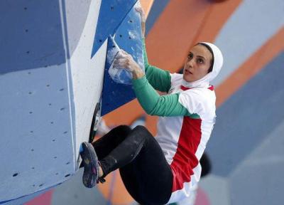 عکس ، الناز رکابی به ملاقات وزیر ورزش رفت ، واکنش متفاوت سجادی در حضور خانواده دختر سنگنورد ایران